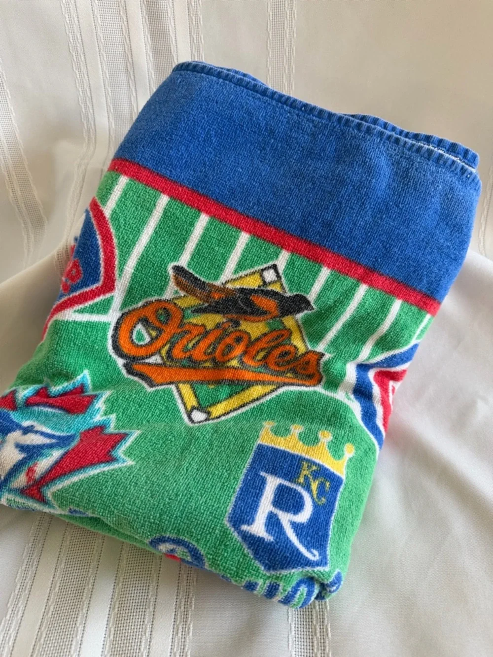 Vintage MLB Baseball Team Logos Beach Towel 27x54